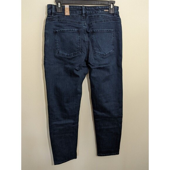 Prana Buxton Jean Deep Blue Mid Rise Button Fly Slim Boyfriend Fit Size 4/27 - Picture 2 of 10